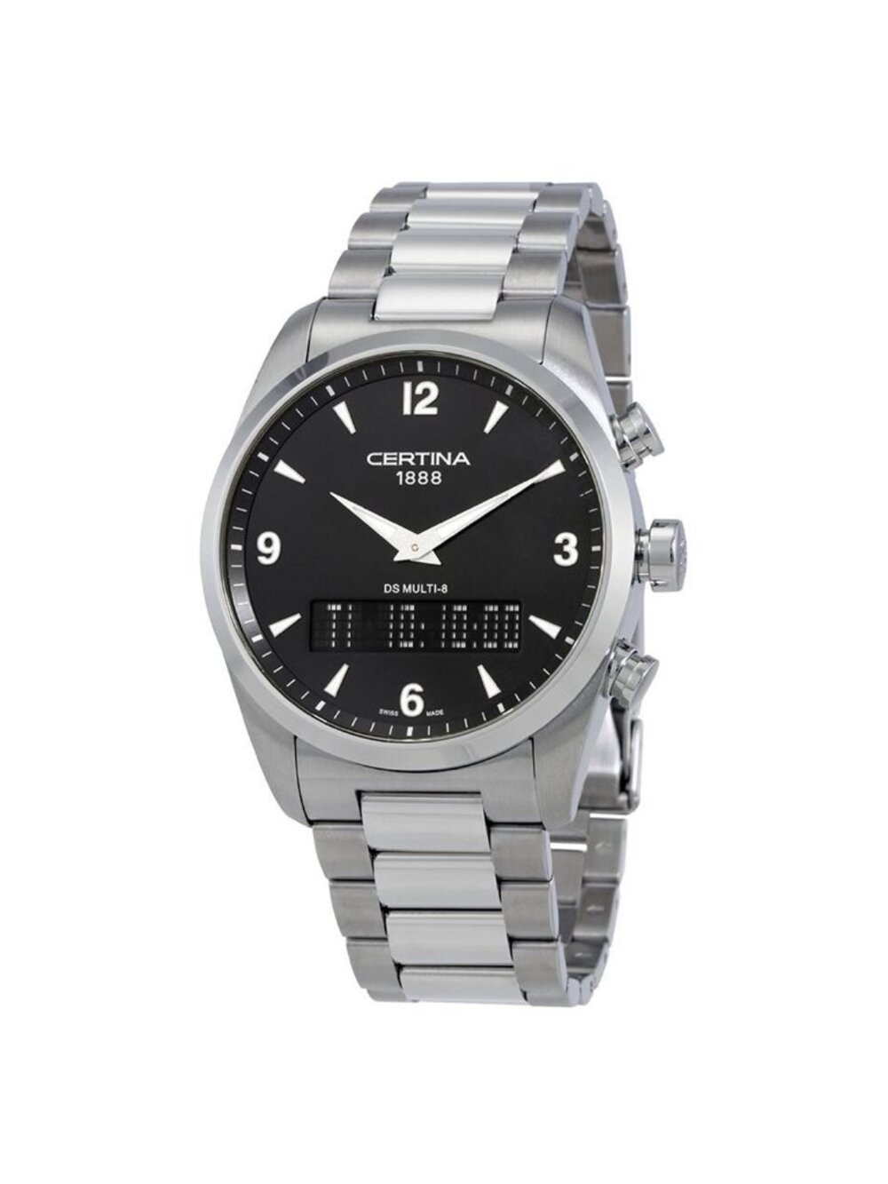 NWT Certina DS Multi-8 Stainless Steel Men's Quartz Watch